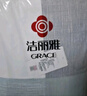 洁丽雅（Grace）亲肤四件套1.5/1.8米床上用品被单床单枕套被套200*230cm西斯 实拍图
