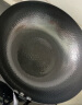京严匠造炒锅章丘款铁锅不粘锅无涂层平底煎炒菜锅电磁炉燃气烹饪锅具铸铁 【鱼鳞纹丨爆炒锅】+杉木盖 32cm 手工锻打丨健康无涂层丨不粘锅 实拍图
