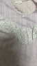 兰卓丽纯棉家居服女士上下套装荷叶边上衣长袖长裤双层防凸点睡衣可外穿 长袖款-马卡龙紫 M (160) 实拍图