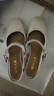 百丽（Belle）质感温柔包头凉鞋女商场同编织条带凉鞋A8H1DBH4 杏色 35 (225mm) 实拍图