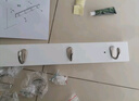 家逸 衣帽架壁挂 墙壁置物架 墙壁挂衣架 墙上实木挂钩 6钩白色 实拍图