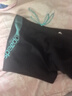 速比涛（Speedo）泳裤男动感大标弹力速干不贴身抗氯平角泳裤 中灰蓝 34 实拍图