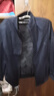 罗蒙（ROMON）外套男时尚夹克男士行政商务休闲立领棒球服上衣男深兰XL 实拍图