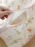希维思（SIVASS）被子收纳袋衣服棉被搬家打包袋大容量装衣物行李整理袋子防尘透气 粉橙花花 特大号 实拍图