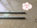 双枪316L不锈钢筷子防滑不发霉家用酒店公筷餐具 福字方筷10双 实拍图