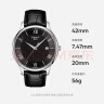 天梭（TISSOT）龚俊同款 俊雅系列石英男表 520送男友T063.610.16.058.00 实拍图