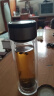 【⭐京东物流配送】高硼硅双层玻璃杯大容量泡茶杯水杯子茶水分离 【双层加厚】茶杯 350ml 1只 实拍图