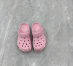 卡骆驰crocs洞洞鞋贝雅卡骆班轻便耐磨一脚蹬休闲鞋|205089 芭蕾粉/糖果粉-6TG 36 /37(220mm) 实拍图