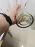 京东京造双层加厚玻璃杯 无铅高硼硅带茶隔水杯304茶隔泡茶杯男士360mL 实拍图