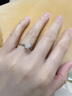 UNIVV18K金培育钻石求婚戒指女1克拉50分河南人工造合成钻戒铂金pt950  925银培育钻D/VVS/NGIC证书 30分 实拍图