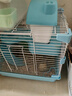 宠尚天（Jonsanty）仓鼠笼子超大别墅双层卡扣铁丝小屋窝金丝熊用品便宜套餐装 蓝色仓鼠笼 大城堡28*21*30cm 实拍图