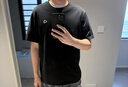 HAZZYS哈吉斯男装 【薄荷曼波风】夏款刺绣圆领短袖T恤衫ASTZE03BE65 黑色BK XL (180/100A 50) 实拍图