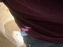 夏季新款弧形下摆短袖t恤女独特褶皱设计感小飞袖上衣大码宽松ins K5-葡萄紫-78 L 建议101-120斤 实拍图