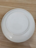 瓷侠客盘子菜盘家用白色骨瓷餐具碟子陶瓷餐盘套装骨碟饺子盘深盘饭盘 8.5英寸稍大菜盘（1个装） 21.8cm 实拍图