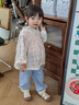 班喜迪女童裤子薄款夏装2026新款洋气宝宝休闲九分裤儿童防蚊牛仔裤夏季 蓝色 90 实拍图