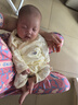 贝瑞加（Babyprints）宝宝连体衣2件装婴儿纯棉衣服四季薄款家居内衣透气爬服 粉黄66 实拍图
