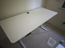 喜米莱【热卖款式】电动升降桌电脑电竞桌台式学习书桌实木办公直播桌子 【单电机】奶油白+白腿18mm桌面 长160宽70高75cm 实拍图