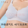 十月结晶 孕妇内衣女聚拢哺乳文胸怀孕期喂奶专用上开扣文胸紫格 L码 实拍图