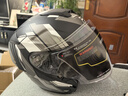 RSV摩托车头盔四分之三头盔男四季通用半盔冬季双镜挡风新国标3C认证 不屈自由-白灰（升级版双镜片） 3XL (60-62CM) 实拍图