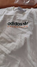 adidas宽松印花纯棉运动上衣圆领短袖T恤男装夏季阿迪达斯三叶草   汉玉白   S 实拍图