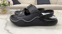 森馬凉鞋男士2025新款夏季防滑防臭踩屎感软底沙滩鞋户外开车休闲拖鞋 黑色 42 【41-42同码】 实拍图