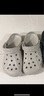 卡骆驰crocs洞洞鞋贝雅男鞋女鞋轻便耐磨一脚蹬拖鞋休闲鞋|10126 卵石色-2V3 41 /42(260mm) 实拍图