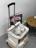 华元宠具（hoopet）猫包外出便携背包猫双肩包狗狗多猫拉杆宠物拉杆箱大容量行李箱 月光宝盒-拉杆包（带小熊包） 适合体重25斤内猫咪，10斤内狗狗 实拍图