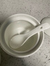 京东京造 炖盅 陶瓷汤碗蒸蛋燕窝辅食碗家用带盖赠勺子纯白460ml 实拍图