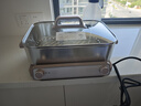 美的（Midea）【国家补贴】钛陶0氟多功能锅超薄速沸电火锅不锈钢蒸锅鸳鸯火锅专用锅一体电锅煎烤料理锅332266S 实拍图