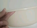 京东物流 加厚塑料洗脸盆家用洗衣服盆小面盆学生洗脚盆洗菜泡脚 米色 中号+大号 实拍图