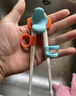 babycare儿童筷子训练筷自动回弹学习筷宝宝筷子虎口训练筷练习筷莫森蓝 实拍图