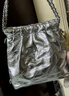 CHARLES&KEITH迷你菱格流浪包单肩斜挎双肩包包女包生日七夕礼物CK2-60782390 Silver银色 S 实拍图