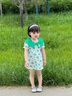 G.duck小黄鸭童装女童连衣裙夏季洋气儿童短袖小裙子女宝宝夏天碎花裙 粉红色 90 (建议80cm 2-3岁左右)cm 实拍图