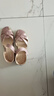 亲情夫人妈妈凉鞋女夏坡跟牛皮软底舒适休闲中老年复古皮凉鞋防滑沙滩鞋 豆沙色 37 实拍图