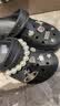 CROCS卡骆驰檀健次同款经典泡芙洞洞鞋轻便舒适男女同款花园鞋|207521 黑色-001(含智必星) 40 (250mm) 实拍图