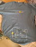 稻草人（MEXICAN）纯棉短袖t恤男夏季半袖体恤衫韩版宽松圆领打底上衣 雾霾蓝 3XL 实拍图