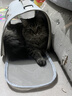 贝初众猫包外出便携包大号宠物背包猫咪外出包手提猫书包狗狗外出携带包 白灰-手提猫包/适合15斤内猫咪 大开口设计/方便爱宠进出 大空间舒适透气/可折叠 实拍图