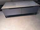 欧来比岩板电视柜茶几组合套装现代简约家用电视柜小户型家用电视机地柜 灰色+灰色岩板【加厚进口岩板】 2.4米电视柜+茶几 实拍图