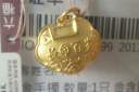 六福珠宝 足金长命百岁锁宝宝黄金吊坠不含项链 计价 GDGTBP0041 约1.84克 实拍图