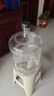 拜杰水桶手提式纯净水桶户外塑料茶水桶饮水桶矿泉水大桶储水桶大容量 透明款19L【特厚PC全新料】 实拍图