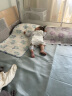 babycare婴儿凉席宝宝透气吸汗婴儿床冰丝席儿童水洗泡泡树蓝56*100CM 实拍图