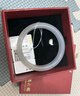 周六福（ZLF）  白月光玉髓手镯女宽条白透新中式国风送女友礼物 54mm 实拍图