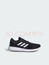 adidas CORERACER随心畅跑舒适休闲跑步鞋男子阿迪达斯官方轻运动 黑/白 FX3581 43 实拍图