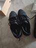 特步男鞋跑步鞋新款冬季厚底旅游透气轻便皮网面休闲运动鞋慢跑鞋子男 黑色-(飞织) 45 实拍图