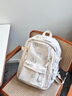 JCZS日系书包初中女生大容量高颜值ins风小众简约双肩背包高中大学生 灰色+挂饰加大加厚防水 实拍图