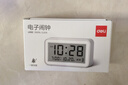 得力（deli）儿童节礼物多功能电子闹钟儿童卧室智能床头钟开学学生专用起床神器白LE102 实拍图