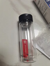 富光男女士双层玻璃杯 支持团购经典简约304茶隔水杯子便携创意泡茶杯 实拍图