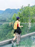 凯玛仕 登山杖 超轻伸缩行山拐杖折叠徒步爬山装备户外登山行山杖 内置弹簧减震【直柄四节-黑色】 实拍图