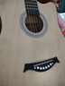 维卡斯（WEIKASI）民谣吉他初学者木吉他单板新手入门练习琴guitar吉它学生男女乐器 38英寸原木色+礼包【初学推荐】 实拍图