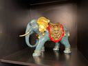 铜之祥《吉祥对象》大象摆件招财吸水家居客厅玄关酒柜装饰乔迁开业礼品 吸水象大号卷鼻单只 实拍图